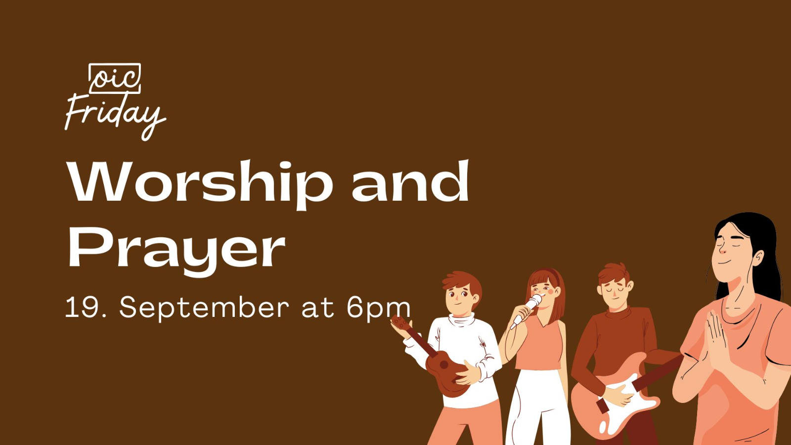 Worship & Prayer Sept 19, 6pm